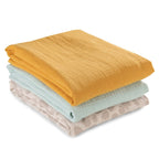 Musselinkluter Cuddle N Clean 3-pack 80 x 80 cm forfra