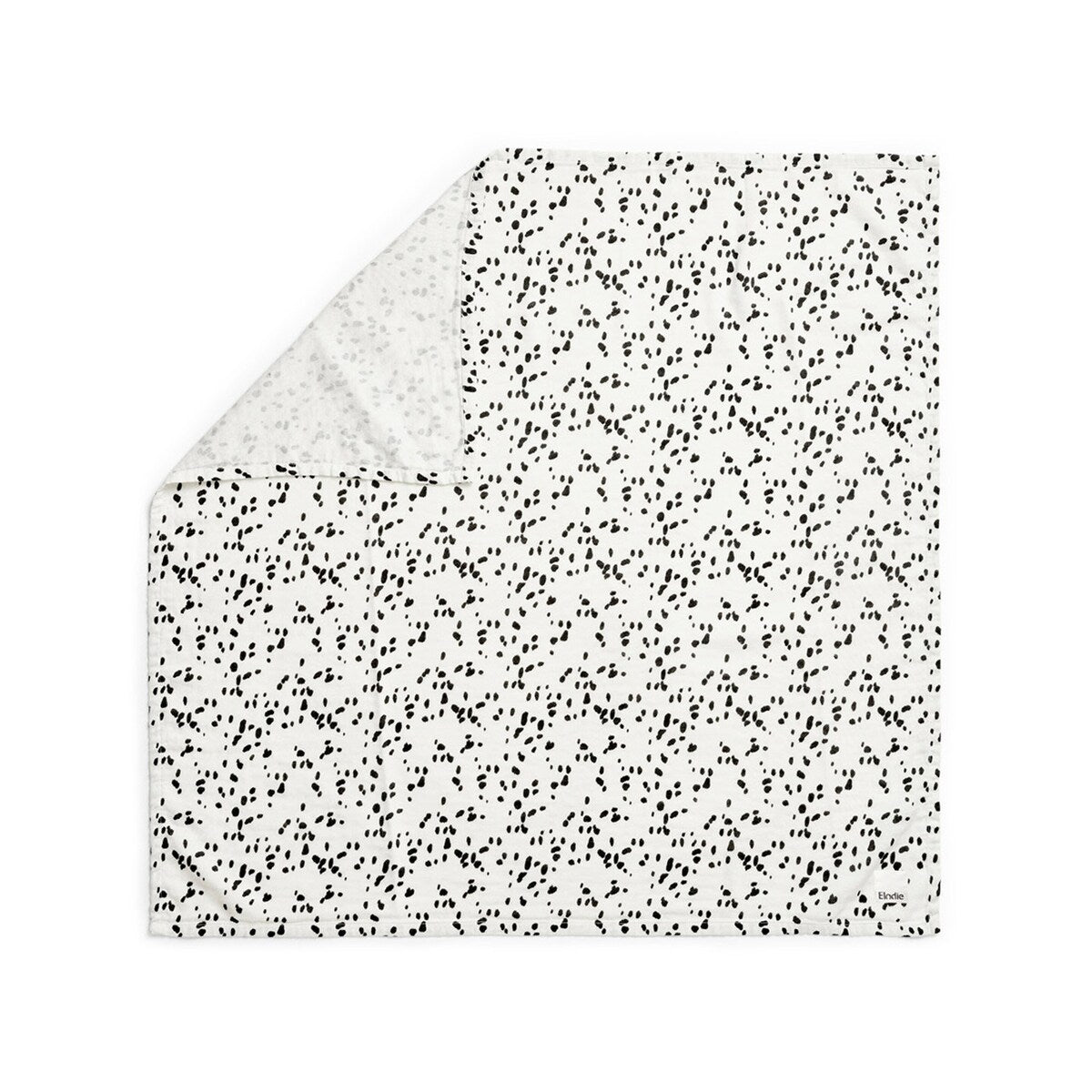 Musselinteppe Dalmatian Dots 80x80 cm bambus/bomull bakside