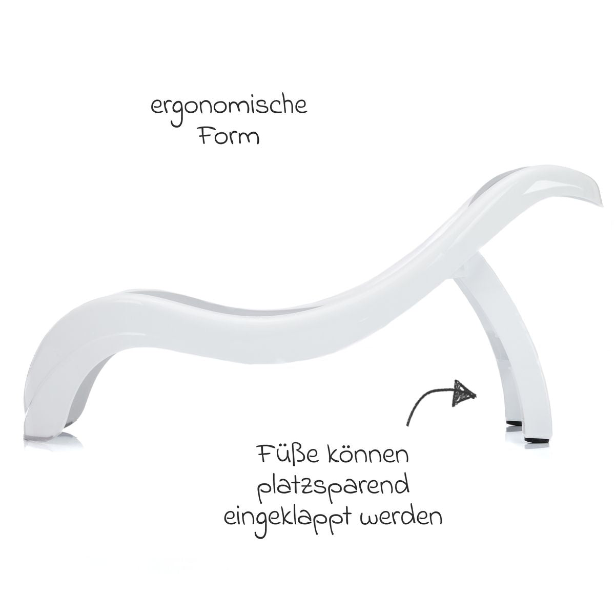 Nærbilde av hull for vannavrenning på Badekarsete Delfin ergonomisk form