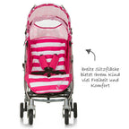 Nærbilde av luftkammerratt på Trillevogn Pluto Stripe Pink