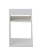 Nattbord CASE for barnerom MDF hvit 34x30x44 cm detalj av materiale