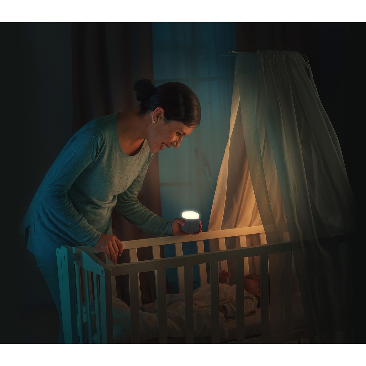 Nattlys 2-i-1 SleepLight med skumringssensor i bruk