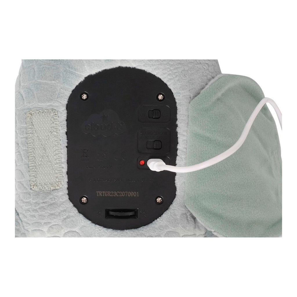 Nattlys med projektor Tranquil Turtle USB-C detalj av bølgeprojeksjon