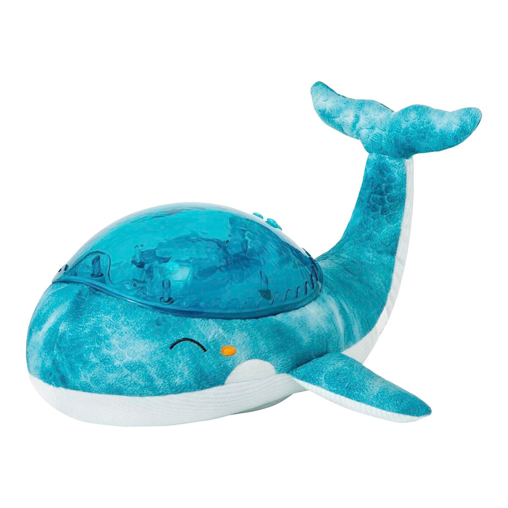 Nærbilde av projektorfunksjon på Nattlys med projektor Tranquil Whale Family