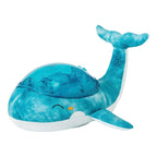 Nærbilde av projektorfunksjon på Nattlys med projektor Tranquil Whale Family