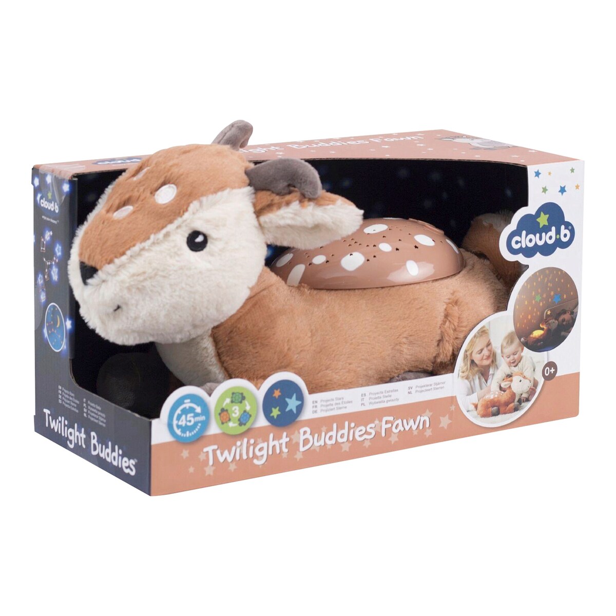 Nattlys med projektor Twilight Buddies, fra fødsel - Cloud B