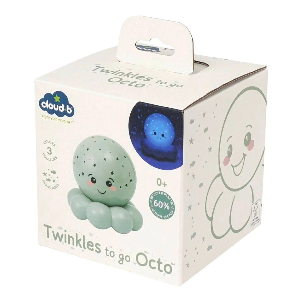 Nattlys med projektor Twinkles To Go Octo i bruk