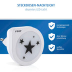 Nattlys Night Guide Star med skumringssensor LED sett fra siden