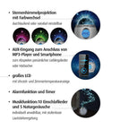 Nattlys med stjerneprojektor og musikk My Magic Starlight i bruk