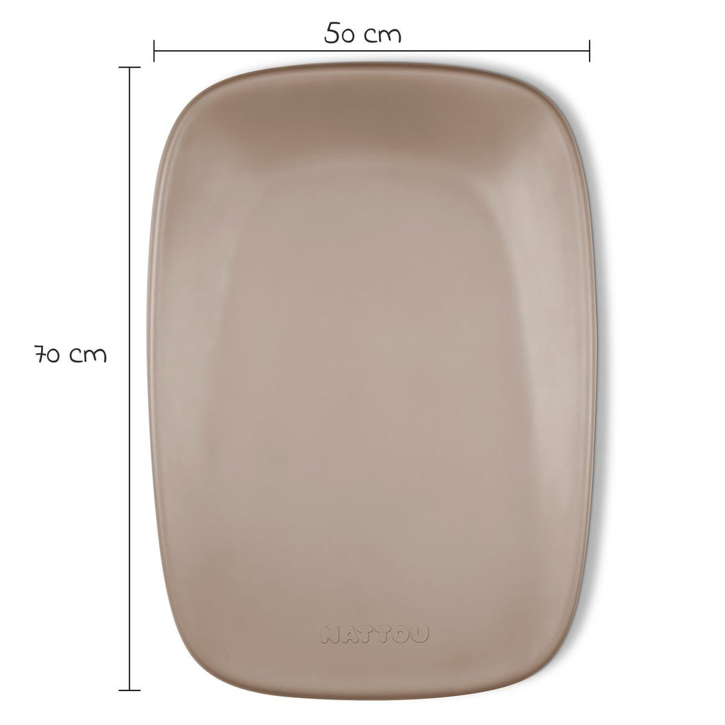 Stellematte Softy 50 x 70 cm avtørkbar med forhøyet kant - Nattou