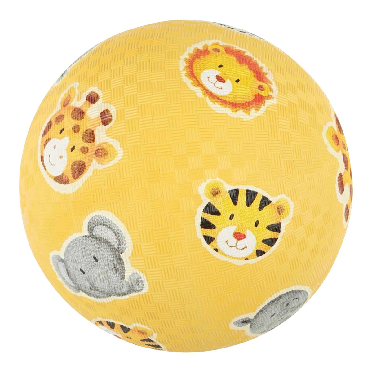 Naturgummiball med dyremotiv 17 cm forfra