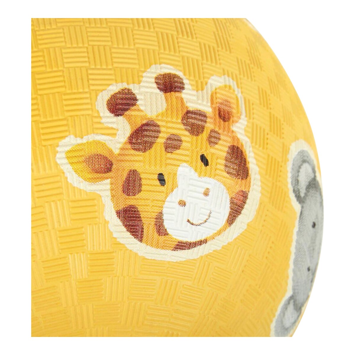Naturgummiball med dyremotiv 17 cm bakside