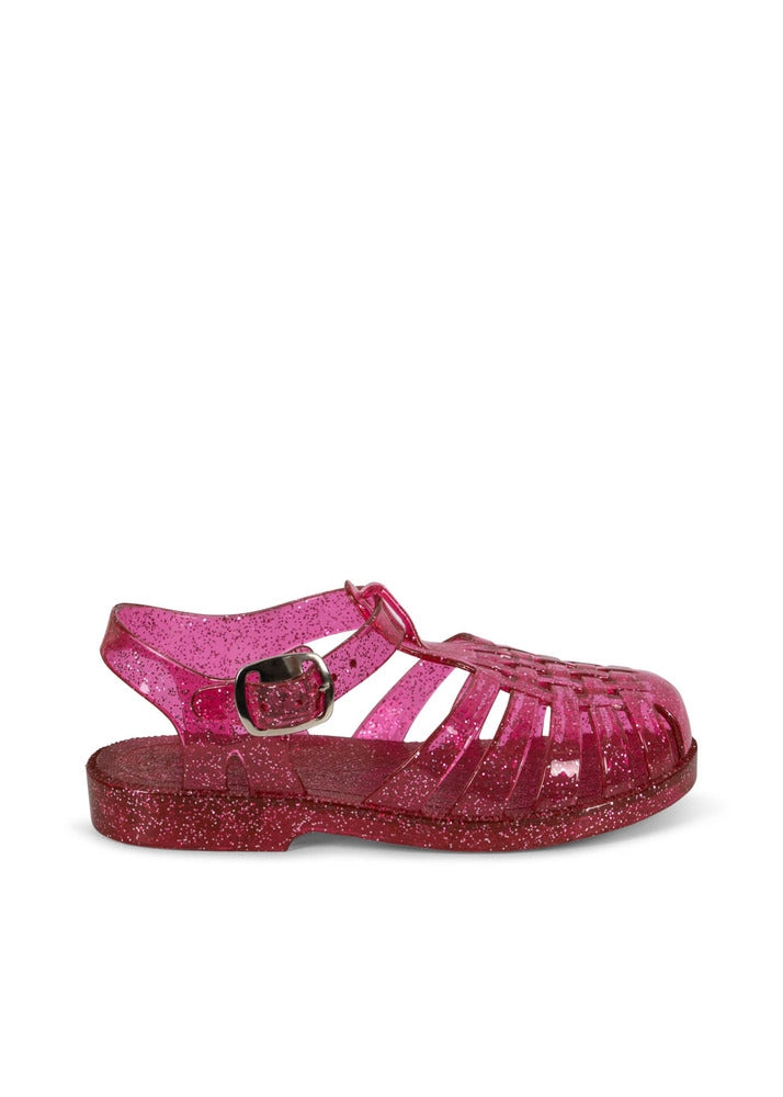 Nea glitter-sandaler med spenne sangria str. 23 bakside