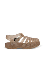 Nea glitter-sandaler med spenne Tiger's Eye str. 25 bakside