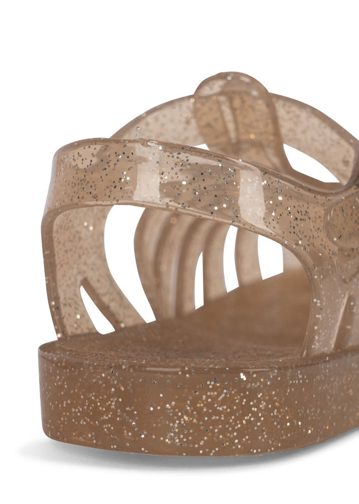 Oversikt over Nea glitter-sandaler med spenne Tiger's Eye str. 25