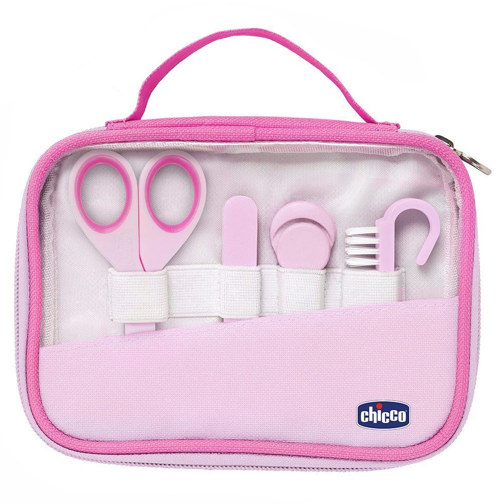 Neglepleiesett 10 deler for baby fra fødsel, rosa - Chicco forfra