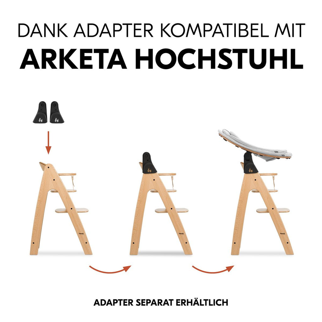 FSC-sertifisert tre på Nyfødtinnlegg og vippestol Highchair Bouncer Eco