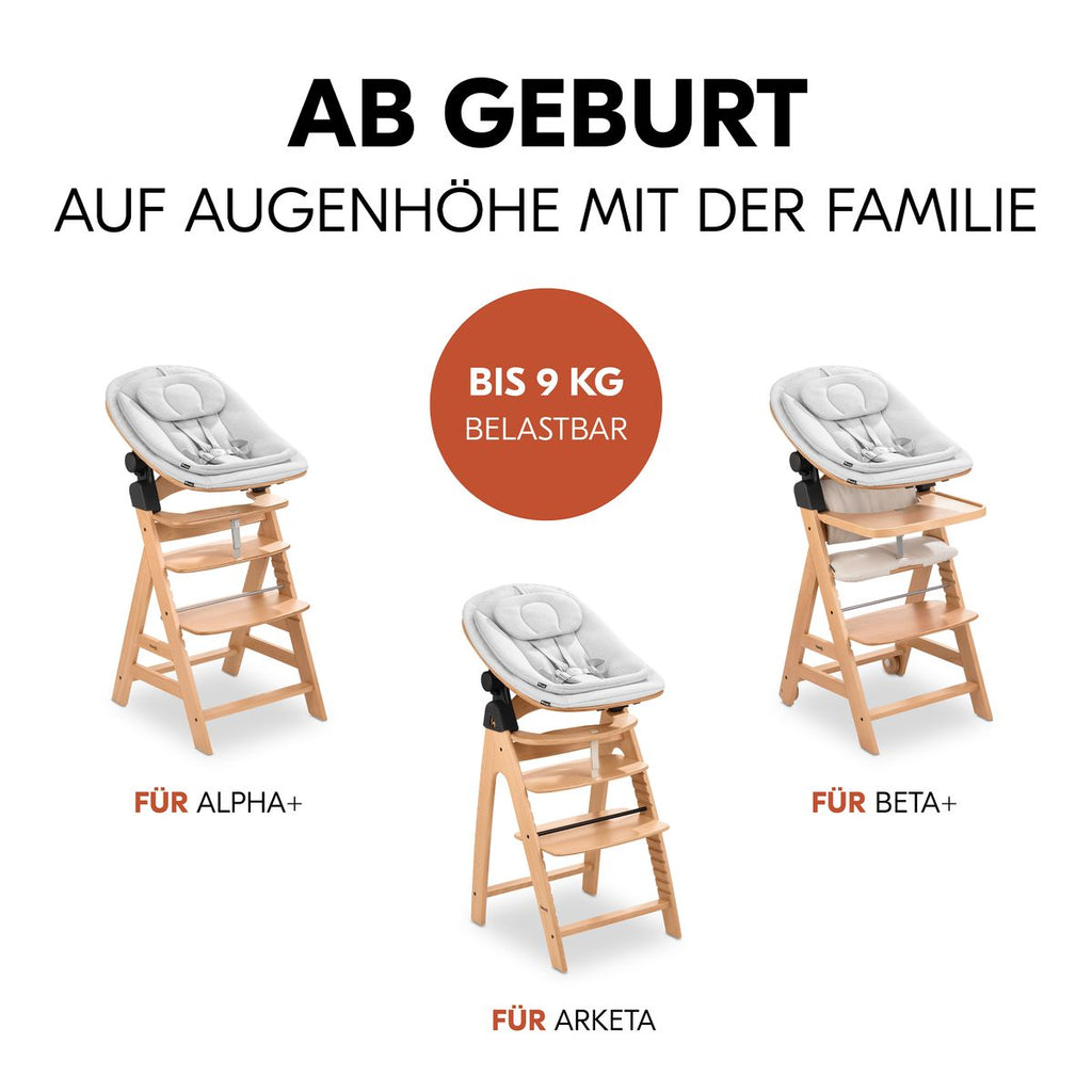 Detalj av justerbar ryggstøtte på Nyfødtinnlegg og vippestol Highchair Bouncer Eco