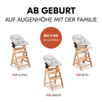 Detalj av justerbar ryggstøtte på Nyfødtinnlegg og vippestol Highchair Bouncer Eco