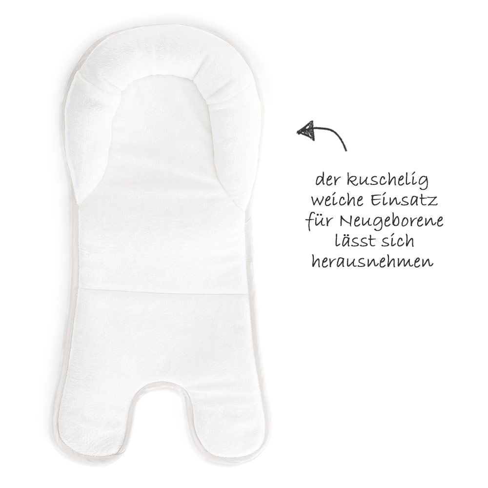 Vippestolfunksjon med rolig bevegelse på Nyfødtinnsats & vippestol til Alpha barnestol 2in1 beige
