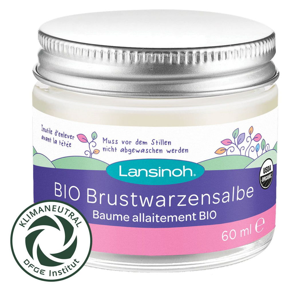 Økologisk brystvortesalve 60 ml uten parfyme Lansinoh forside