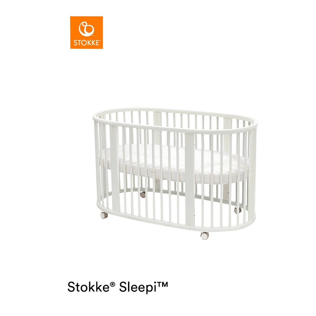 Ombyggingssett for babyseng Sleepi Mini i bøk bakside