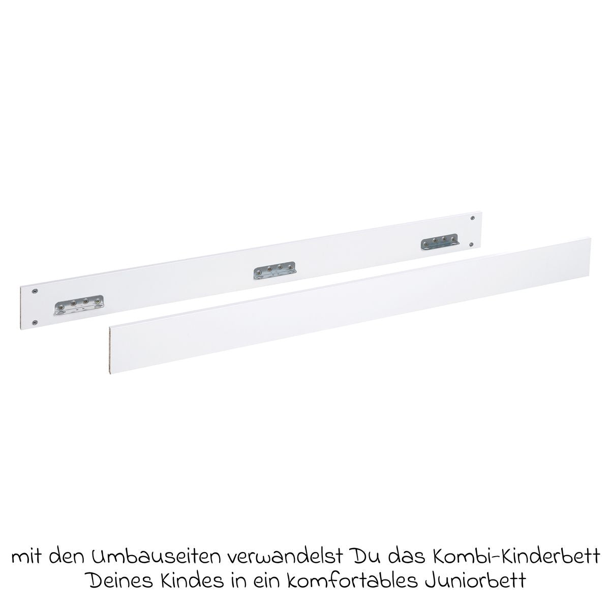 Ombyggingssider universal til barneseng Lilo, hvit - Roba bakside