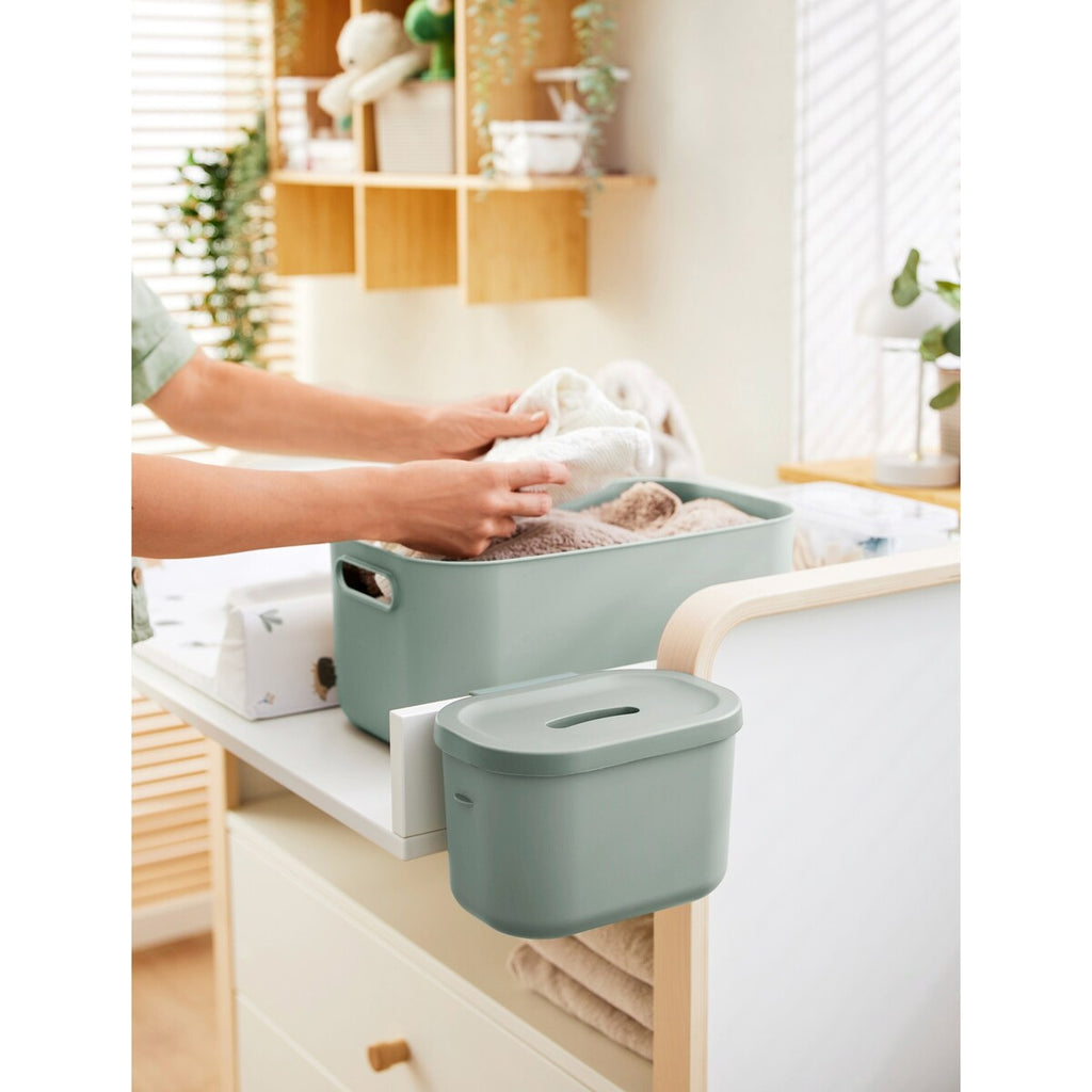 Oppbevaringsboks KAYO stabelbar 12 l resirkulert plast montert