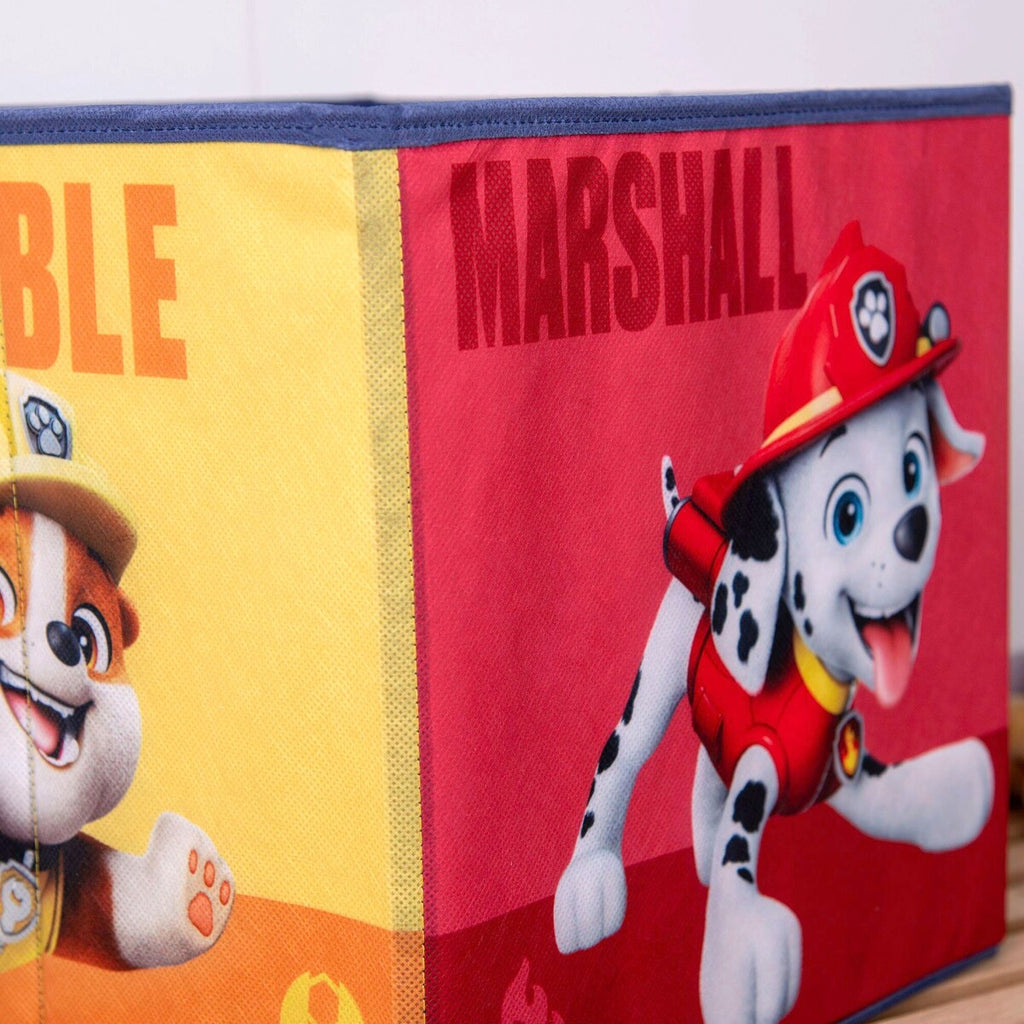 Oppbevaringsboks Paw Patrol 30x30x30 cm sammenleggbar bakside