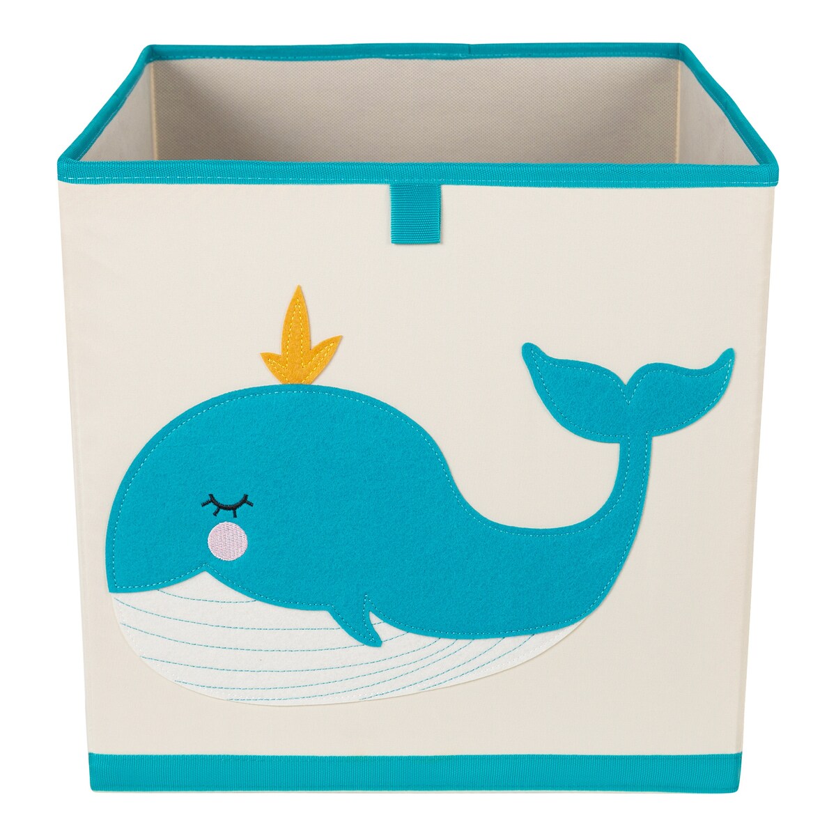 Oppbevaringsboks sammenleggbar 33x33x33 cm polyester montert i hylle