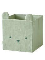 Oppbevaringsbokser 2-pakning musselin 29x29x29 cm bakside