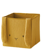 Oppbevaringsbokser 2-pakning musselin 29x29x29 cm detalj dyremotiv