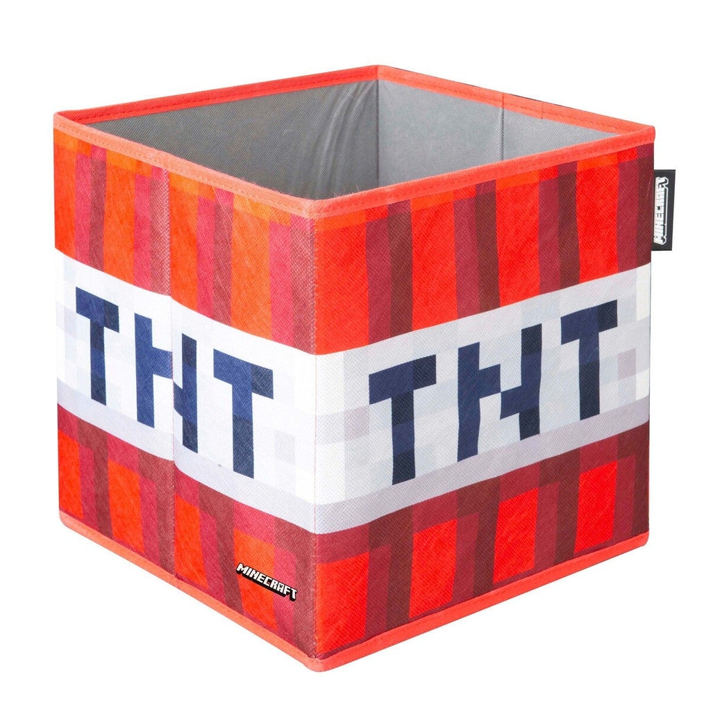 Oppbevaringsbokser 2er sett, sammenleggbare, canvas MINECRAFT i bruk med leker