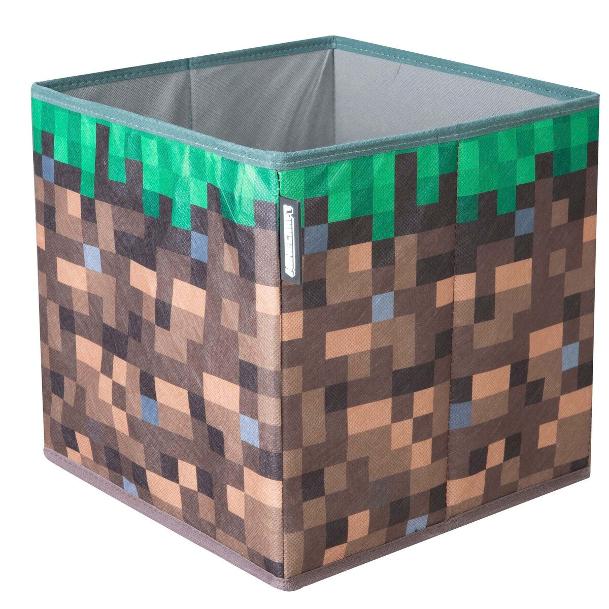 Oppbevaringsbokser 2er sett, sammenleggbare, canvas MINECRAFT montert i hylle