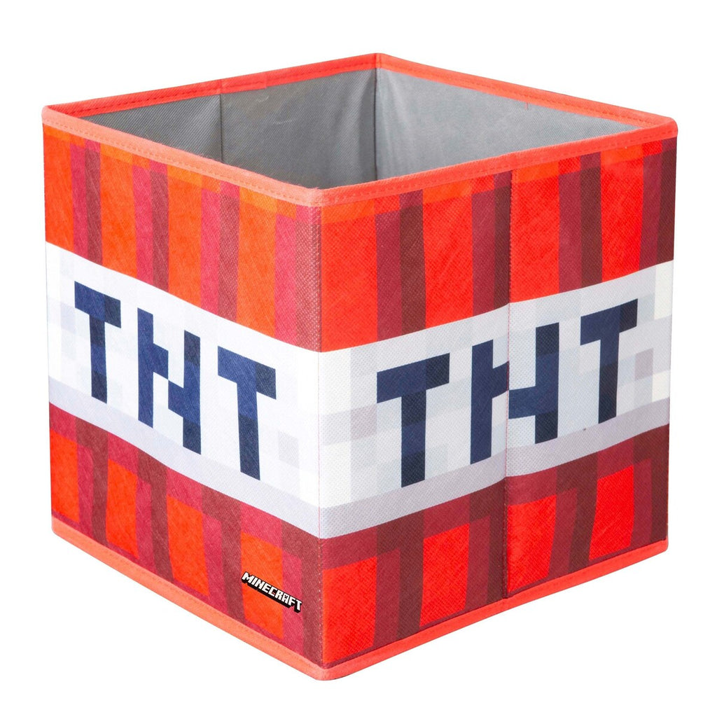 Oppbevaringsbokser 2er sett, sammenleggbare, canvas MINECRAFT sideprofil