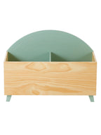 Oppbevaringskasse for barnerom REGENBOGEN MDF 80x36 cm detalj av utskjært regnbue