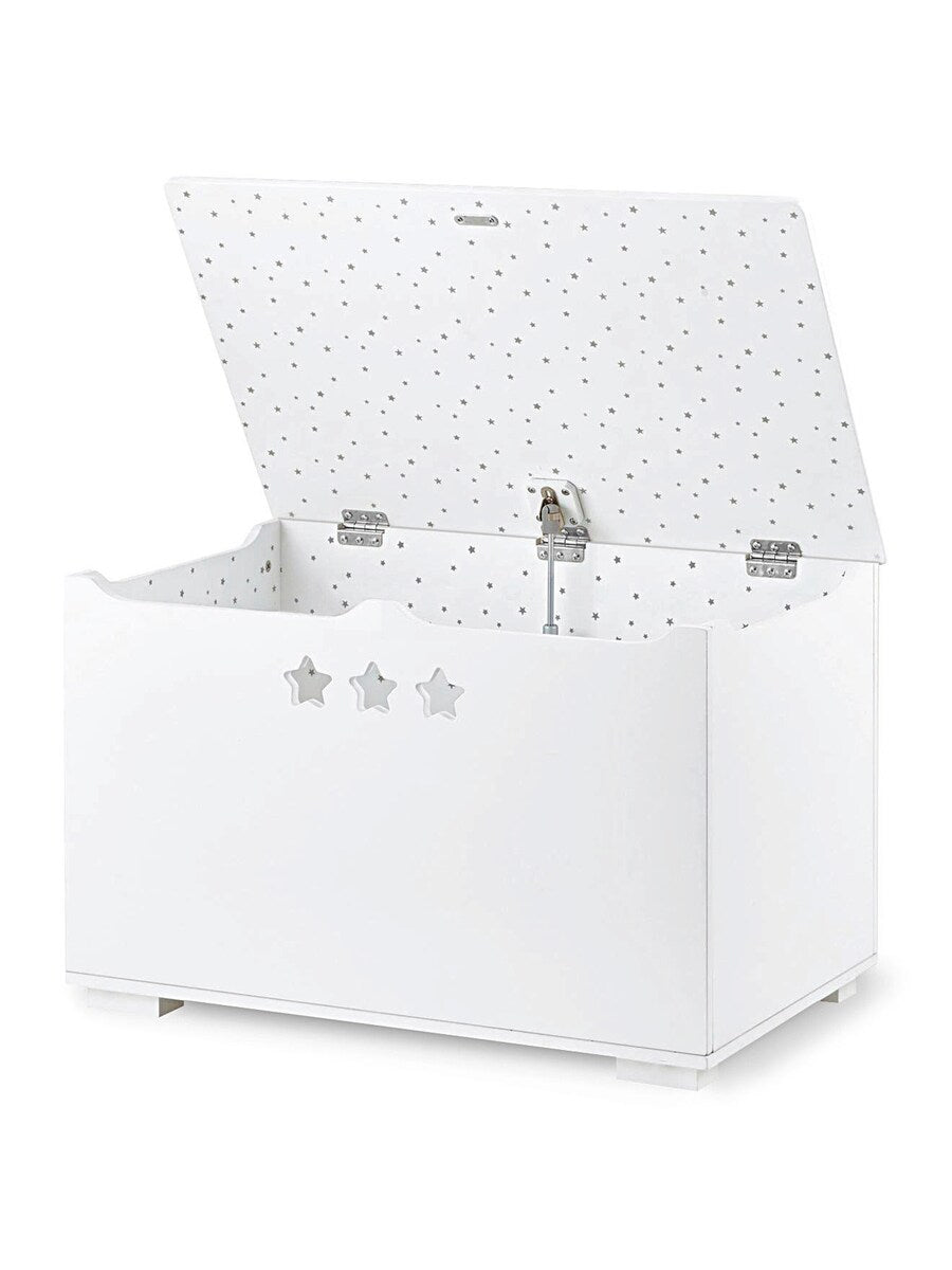 Oppbevaringskiste for barn SIRIUS i tre 68x43 cm forfra