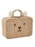 Oppbevaringskoffert for barnerom mus 26x31 cm papir forfra