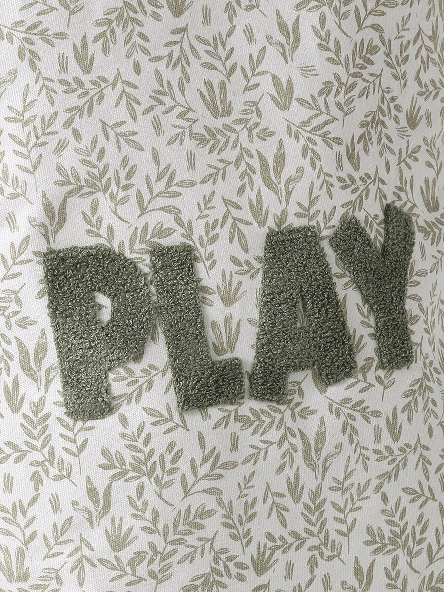 Oppbevaringskurv PLAY bomull 35x35x50 cm detalj av frotte-tekst