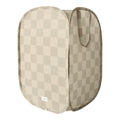 Oppbevaringskurv pop-up resirkulert polyester 37x27x85 cm forfra