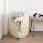 Oppbevaringskurv pop-up resirkulert polyester 37x27x85 cm detalj nærbilde