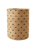 Oppbevaringskurv XL i jute ETHNIC 48 cm høy forfra
