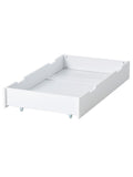 Oppbevaringsskuff for babyseng MDF hvit forfra