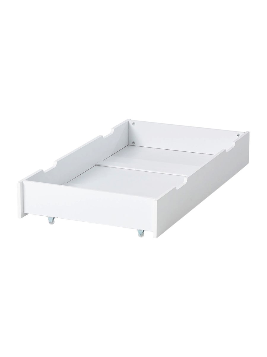 Oppbevaringsskuff for babyseng MDF hvit bakside