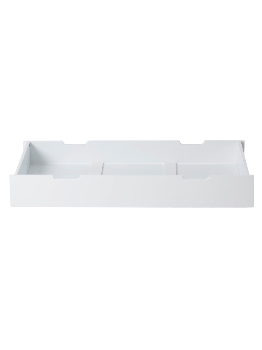 Montert oppbevaringsskuff for babyseng MDF hvit