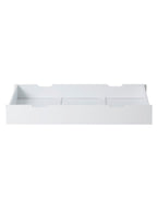 Montert oppbevaringsskuff for babyseng MDF hvit