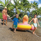 Oppblåsbar badeand ride-on 147 cm sett ovenfra