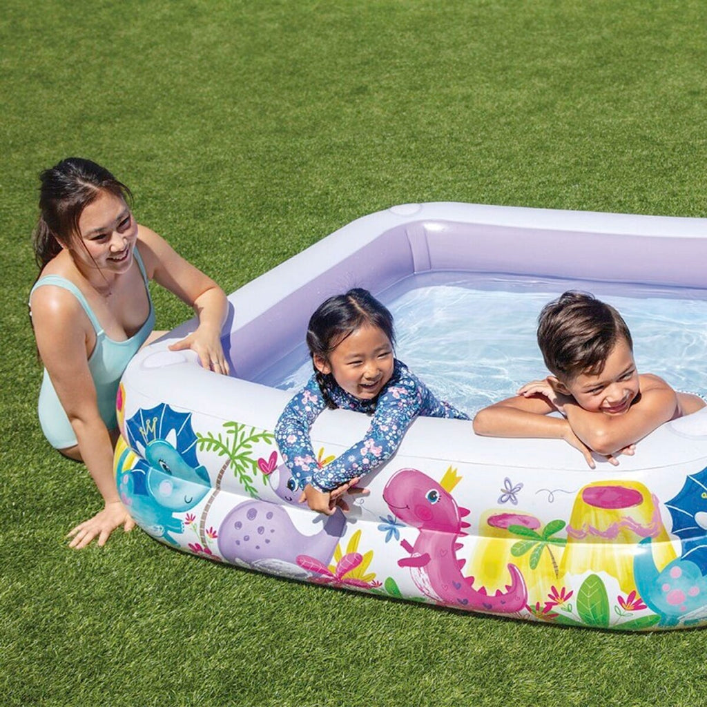 Nærbilde av materiale på Oppblåsbart basseng Sun Shade med soltak 157x157x122 cm