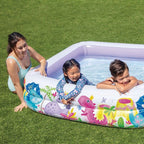 Nærbilde av materiale på Oppblåsbart basseng Sun Shade med soltak 157x157x122 cm