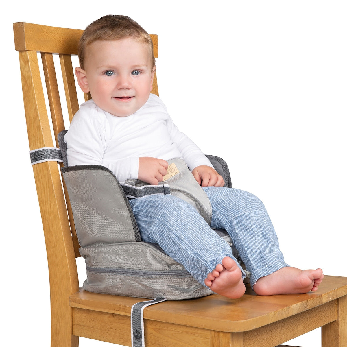 Nærbilde av stoffet på Oppblåsbart setepute for barn Little Stars til reise